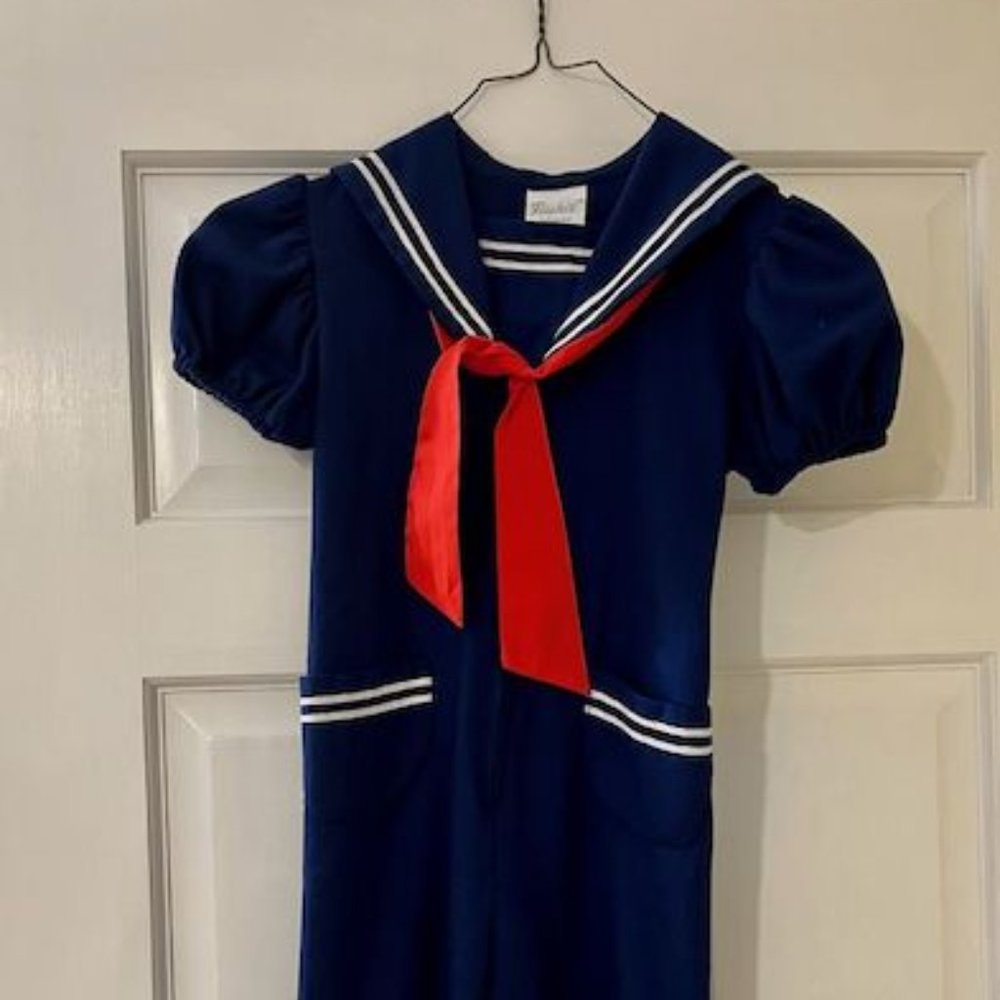 Vintage 70s Kids (size 6) Sailor Outfit Fischel by Johnston